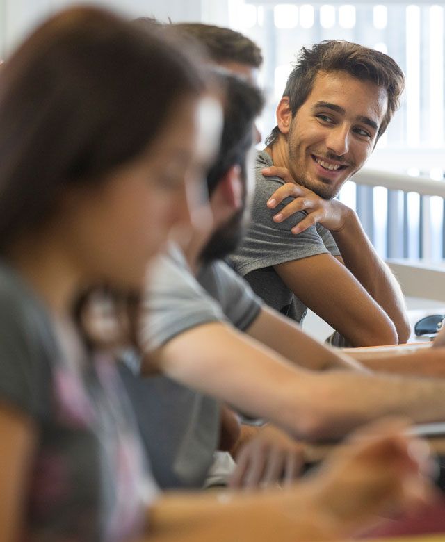 étudiants en cours